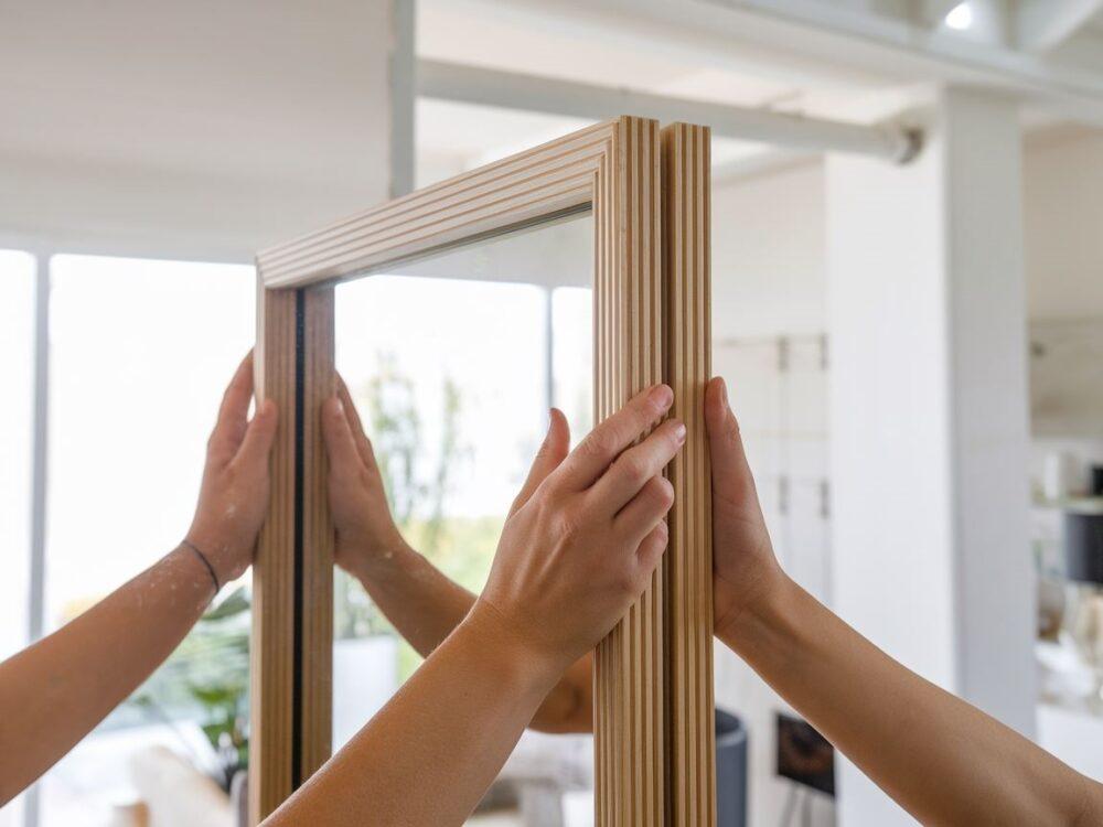 DIY dekoracja lustra