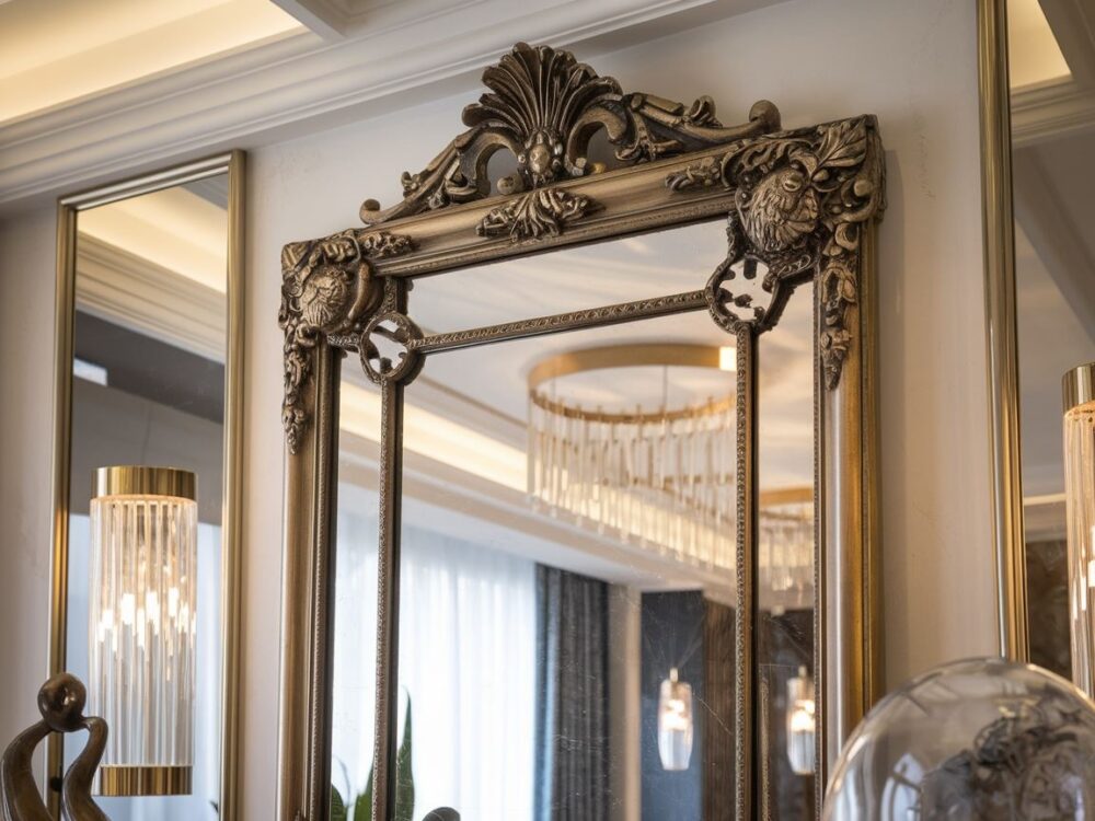 Złota rama do lustra