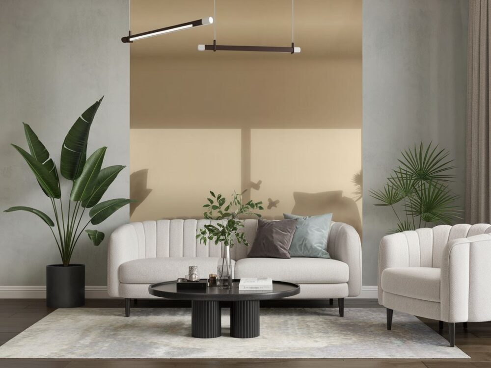 błyszcząca powierzchnia ściany