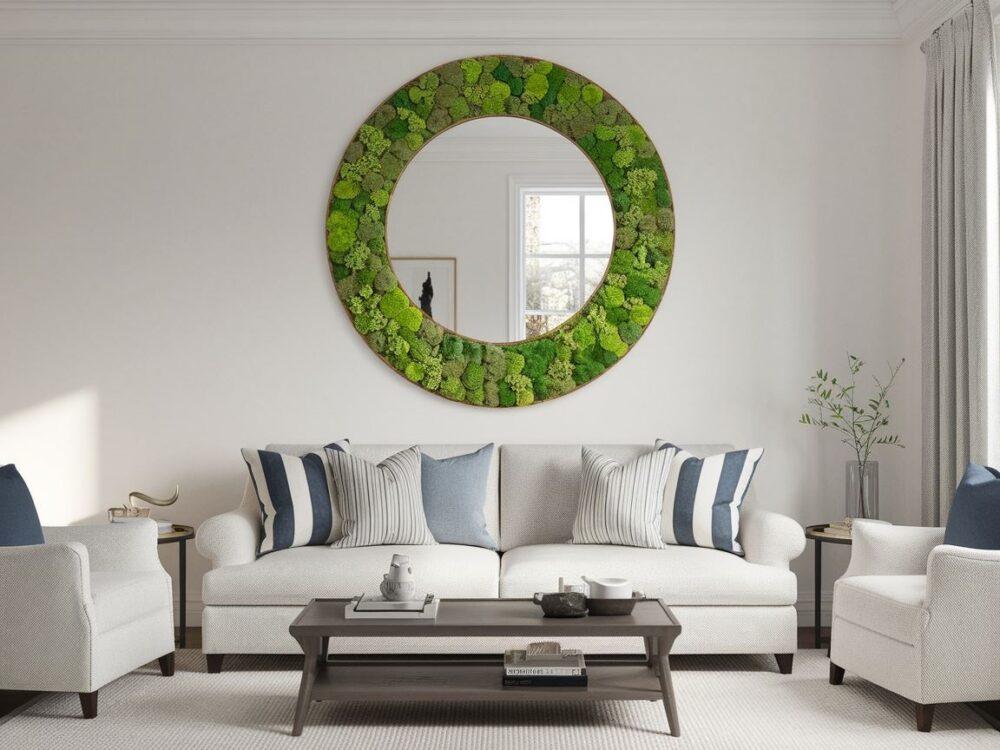 dekoracja z naturalnym mchem