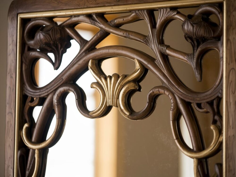 dekoracyjne lustro vintage