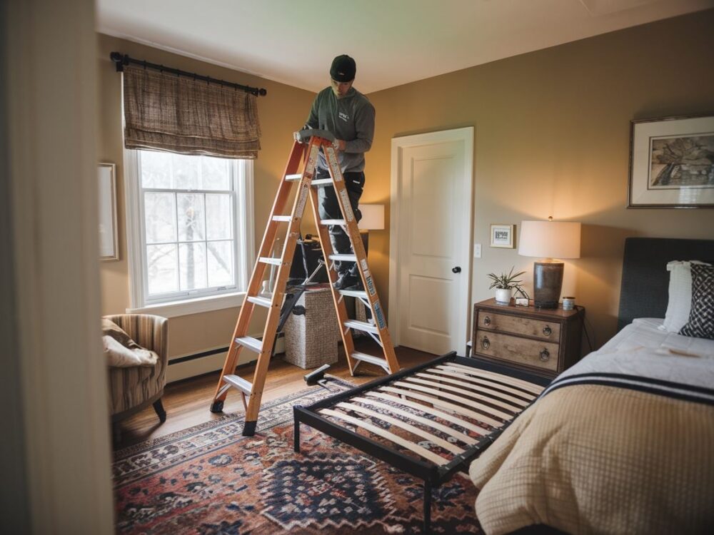 drewniane listwy pod materacem