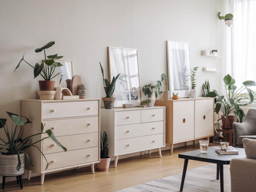 komody w salonie