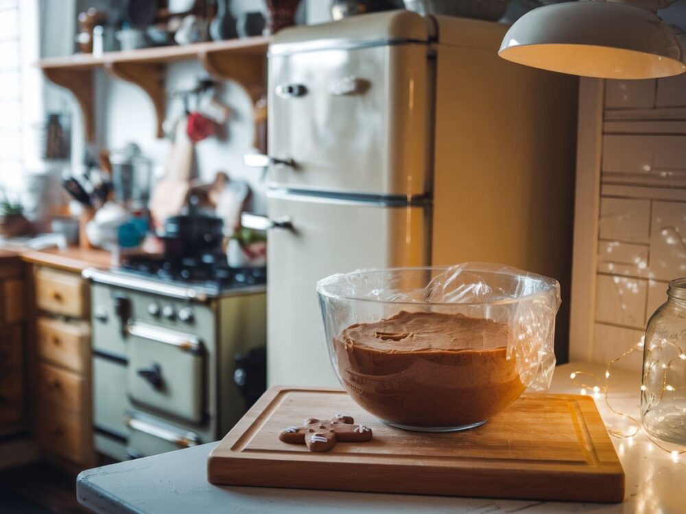 miska z ciastem piernikowym