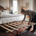 naprawa zapadniętego łóżka