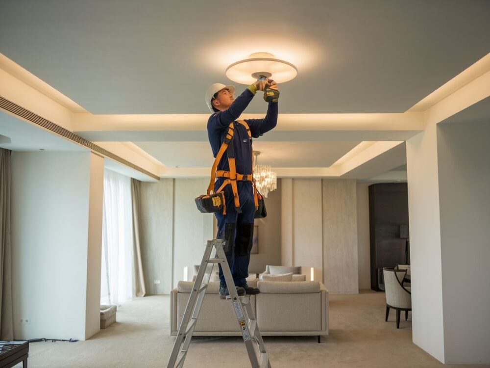 narzędzia do instalacji lampy