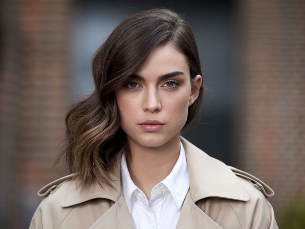 nowoczesna fryzura damska