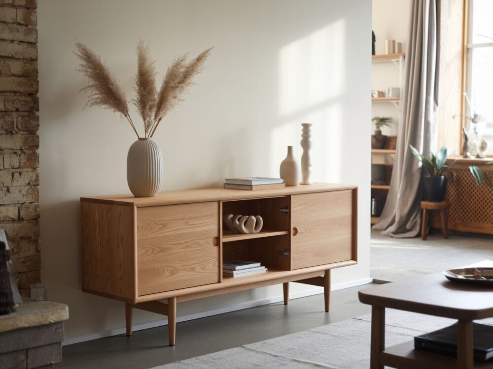 nowoczesna komoda dębowa