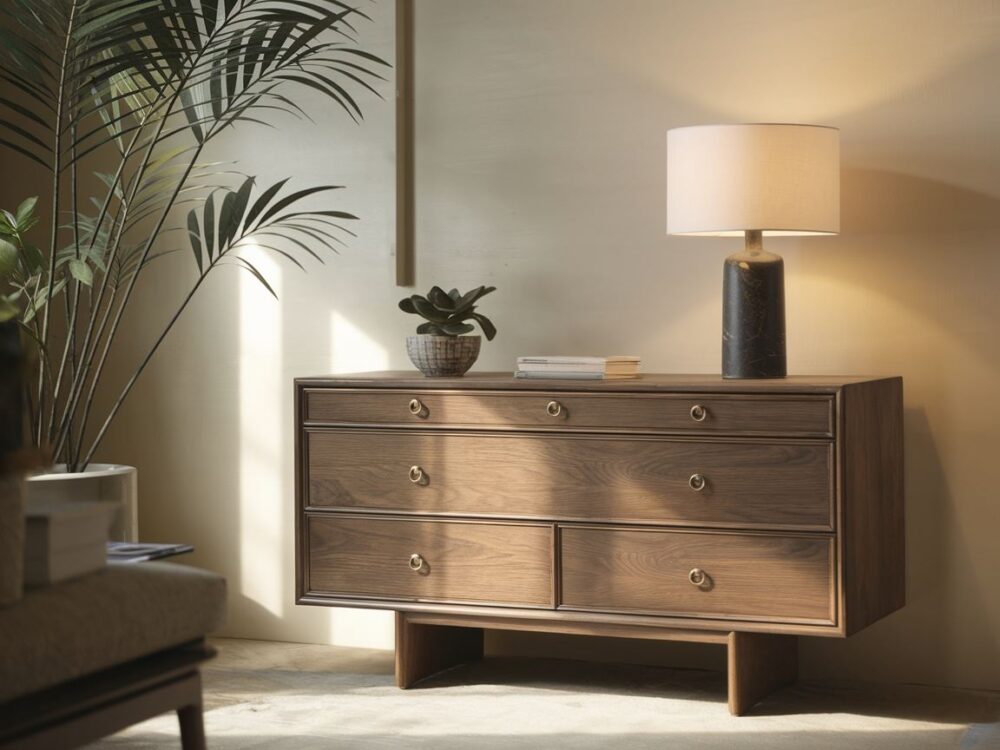 nowoczesna komoda drewniana