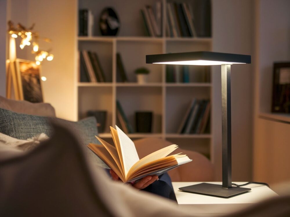 nowoczesna lampka biurkowa