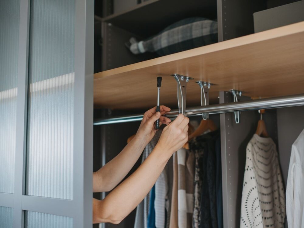 organizacja wnętrza szafy