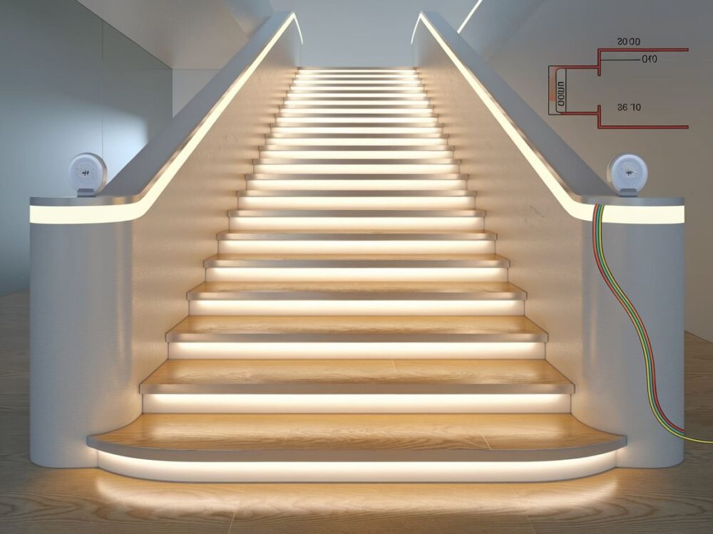 oświetlenie schodowe LED