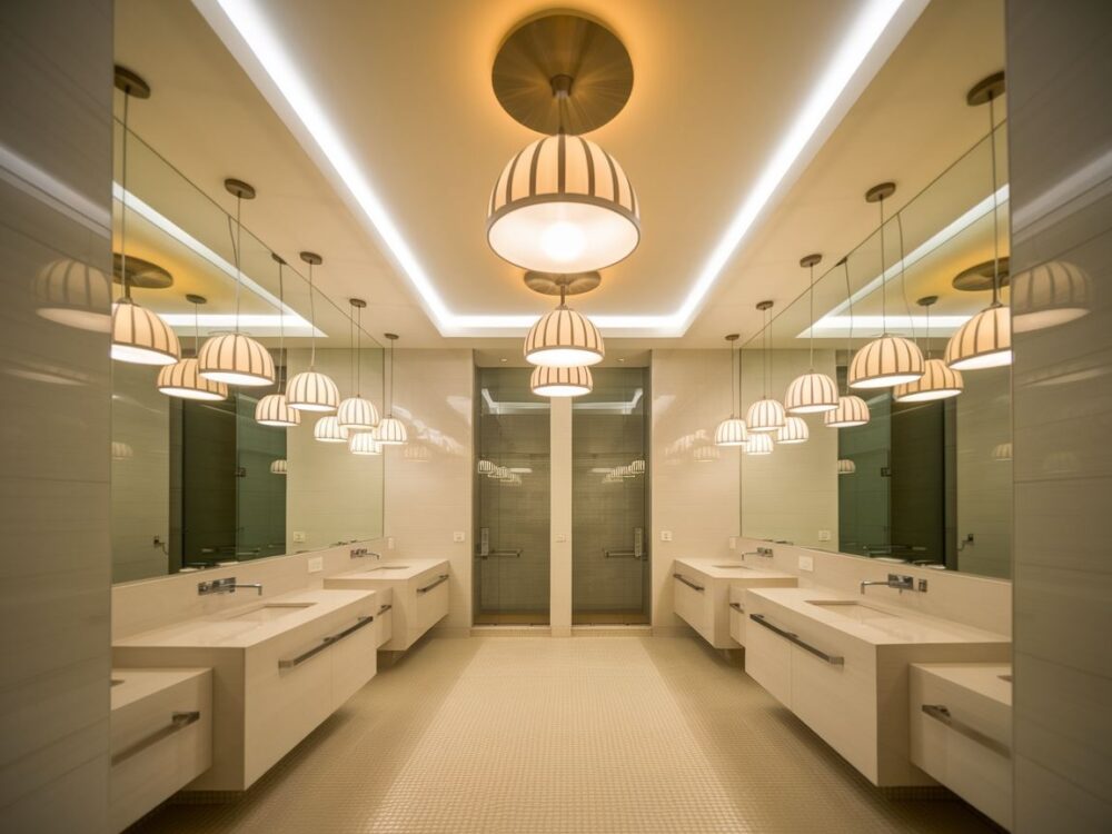 oświetlenie sufitowe łazienki