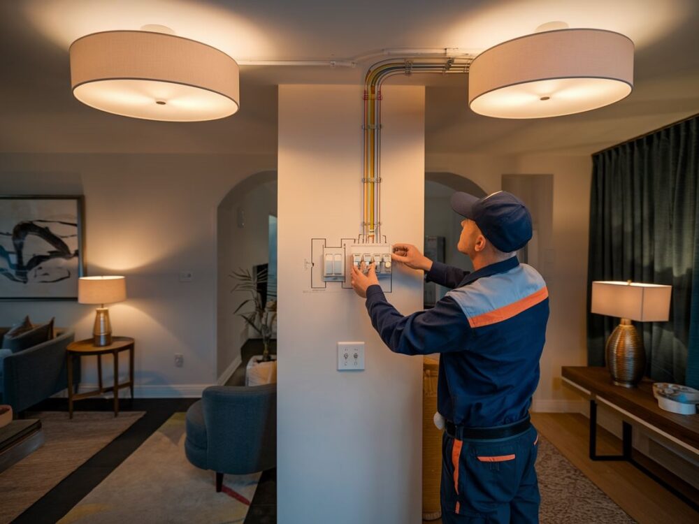 podłączenie dwóch lamp
