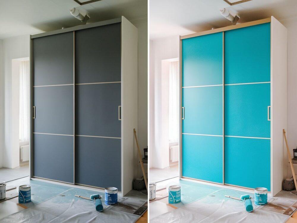 przemalowywanie szafy