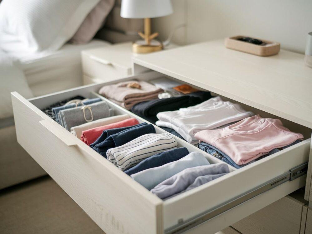 składanie ubrań metodą KonMari