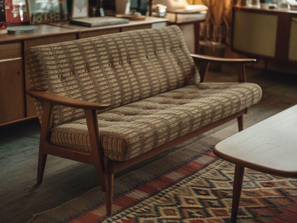 sofa retro z lat 70