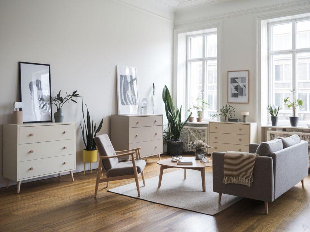 ustawienie mebli w salonie