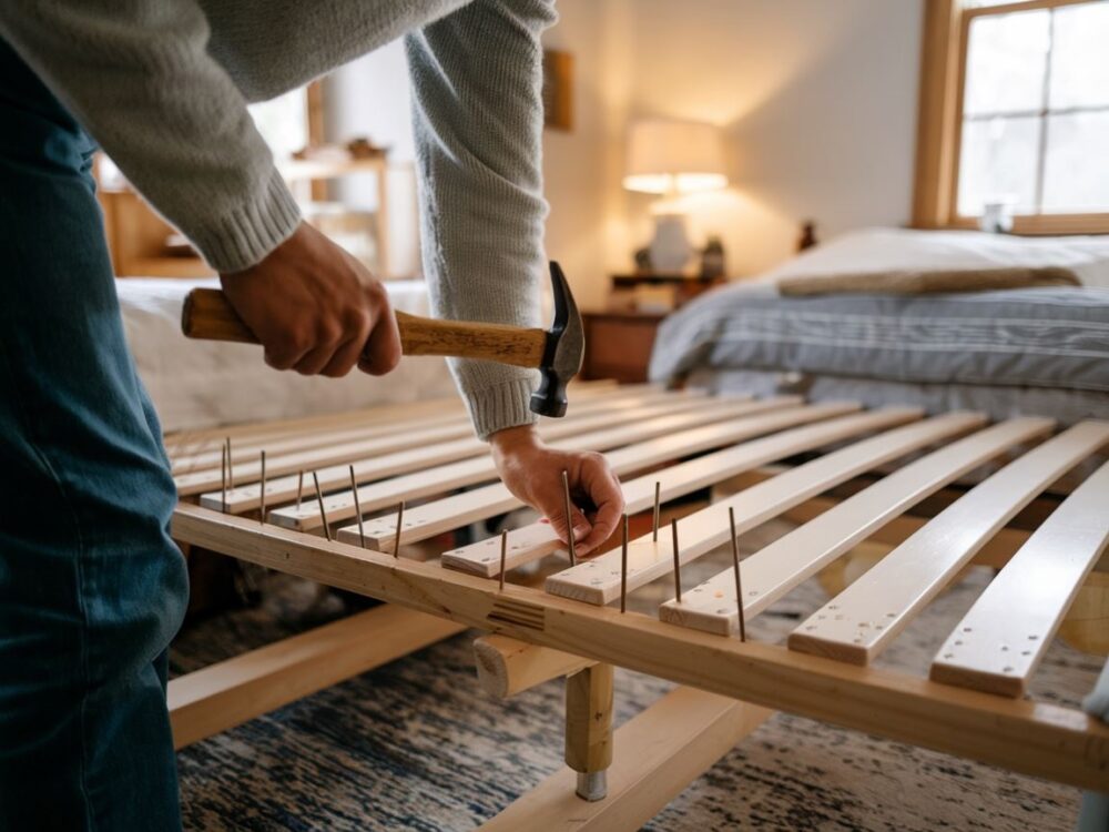 wzmocnienie stelaża łóżka